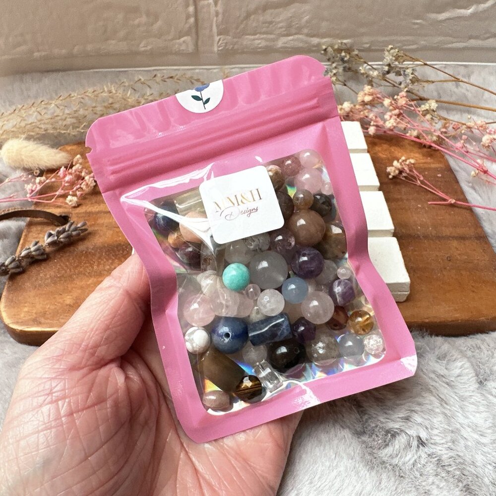 4~12mm Loose Assorted Semi-Precious Stone Beads | 50g Bag